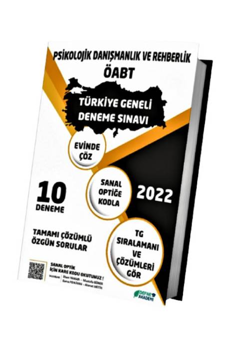 Defne Akademi 2022 Türkiye Geneli PDR ÖABT Deneme Kampı 10 Deneme Defne Akademi Yayınları