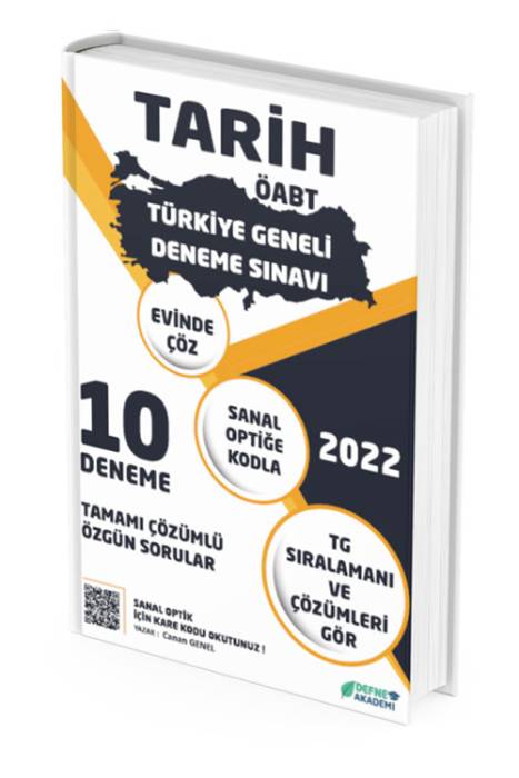 Defne Akademi 2022 Türkiye Geneli TARİH ÖABT Deneme Kampı 10 Deneme Defne Akademi Yayınları