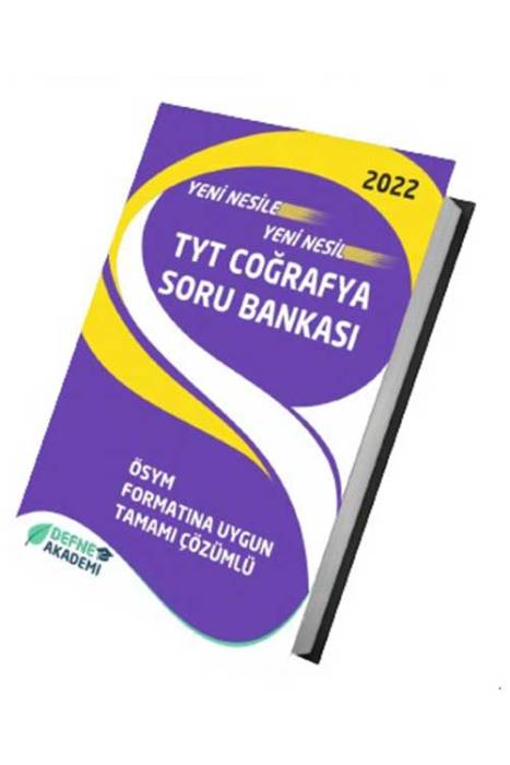 Defne Akademi 2022 YKS TYT Coğrafya Soru Bankası Çözümlü Defne Akademi Yayınları