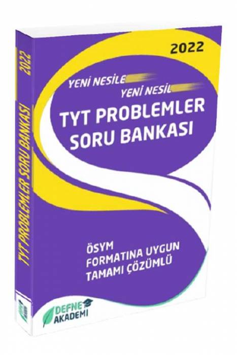 Defne Akademi 2022 YKS TYT Problemler Soru Bankası Çözümlü Defne Akademi Yayınları