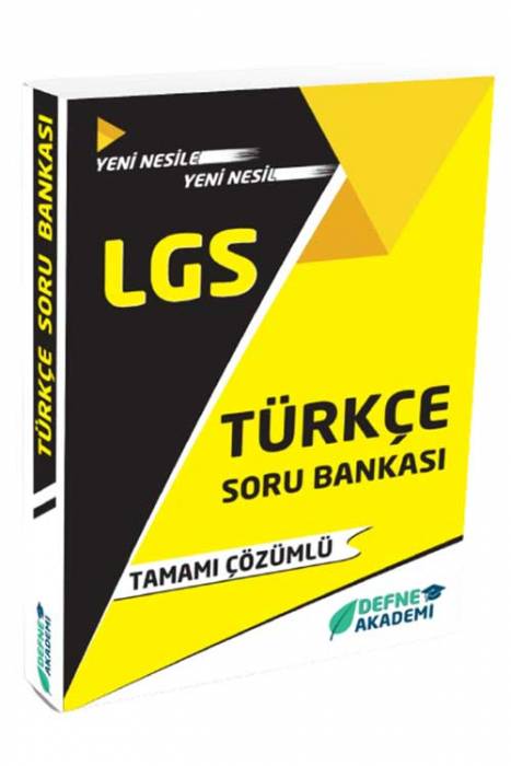 Defne Akademi LGS Türkçe Soru Bankası Çözümlü Defne Akademi Yayınları