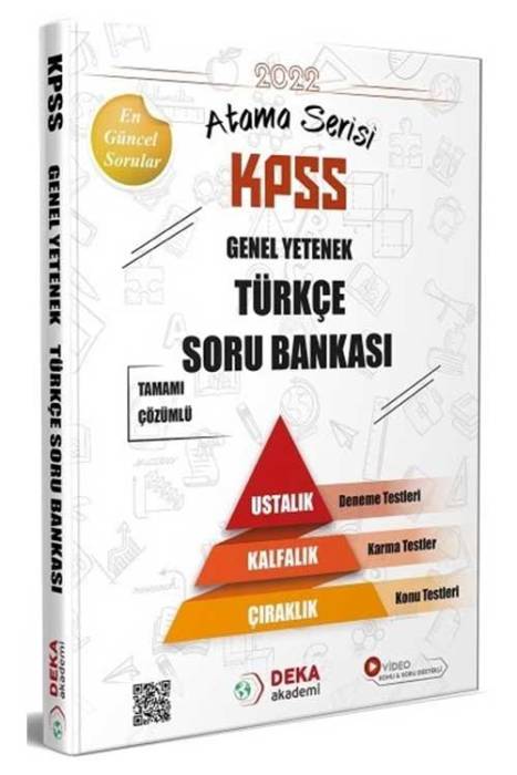 Deka 2022 KPSS Türkçe Atama Serisi Soru Bankası Çözümlü Deka Yayınları