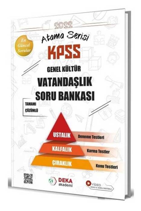 Deka 2022 KPSS Vatandaşlık Atama Serisi Soru Bankası Çözümlü Deka Yayınları