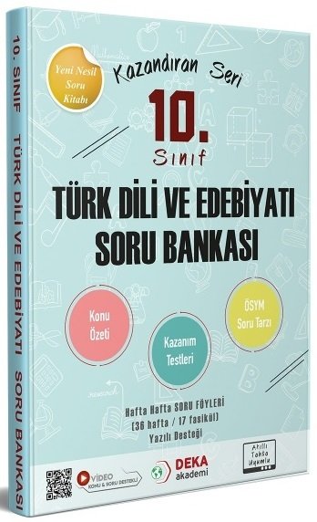 Deka Akademi 10. Sınıf Türk Dili ve Edebiyatı Konu Özetli Soru Bankası Deka Akademi Yayınları