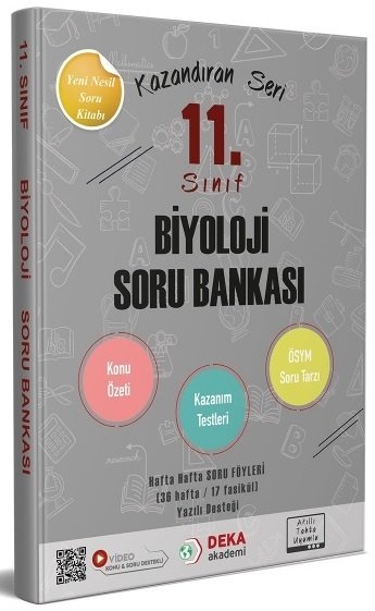 Deka Akademi 11. Sınıf Biyoloji Konu Özetli Soru Bankası Deka Akademi Yayınları