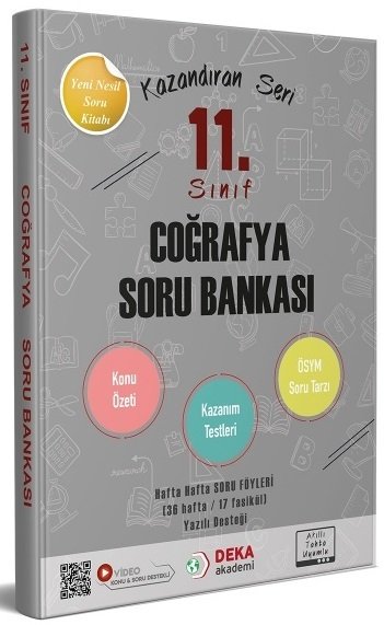 Deka Akademi 11. Sınıf Coğrafya Konu Özetli Soru Bankası Deka Akademi Yayınları