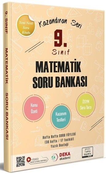 Deka Akademi 9. Sınıf Matematik Konu Özetli Soru Bankası Deka Akademi Yayınları