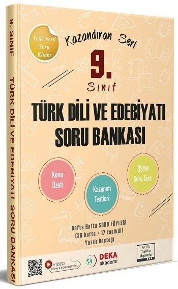 Deka Akademi 9. Sınıf Türk Dili ve Edebiyatı Konu Özetli Soru Bankası Deka Akademi Yayınları