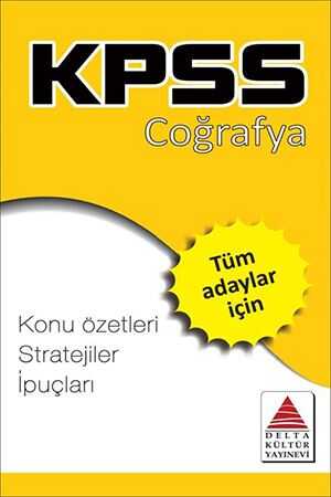 Delta Kültür KPSS Coğrafya Strateji Kartları Delta Kültür Yayınları