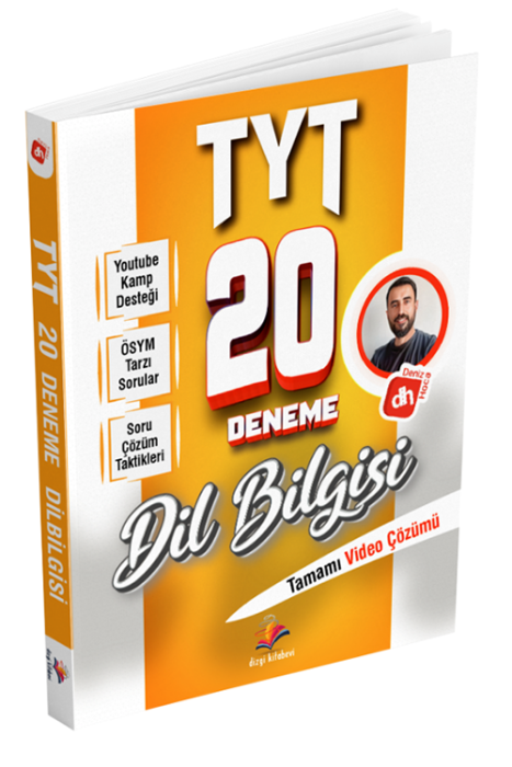 2024 Deniz Hoca TYT Türkçe Dil Bilgisi 20 Deneme Sınavı Dizgi Kitap Yayınları