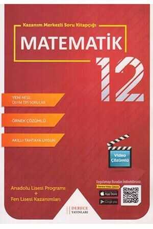 Derece 12. Sınıf Matematik Kazanım Merkezli Soru Kitapçığı Seti Derece Yayınları