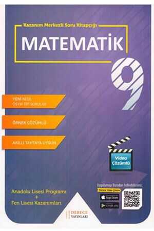 Derece 9. Sınıf Matematik Kazanım Merkezli Soru Kitapçığı Seti Derece Yayınları
