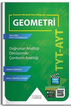 Derece TYT AYT Geometri Doğrunun Analitiği Çember Dönüşümler Kazanım Merkezli Soru Kitapçığı Derece Yayınları