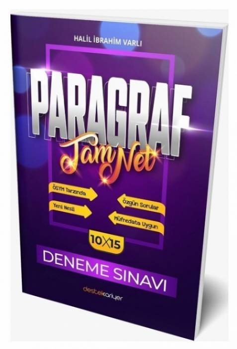 Destek Kariyer Tüm Sınavlar İçin Paragraf 10 x 15 Deneme Sınavı Destek Kariyer Yayınları