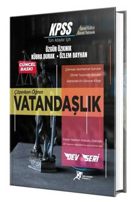Dev Kadro KPSS Vatandaşlık Çözerken Öğreten Soru Bankası Dev Kadro Yayınları