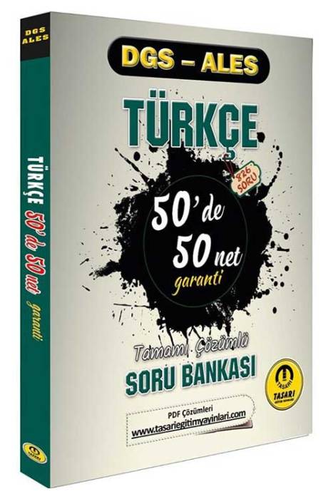 DGS ALES Türkçe 50 de 50 Net Garanti Soru Bankası Tasarı Yayınları