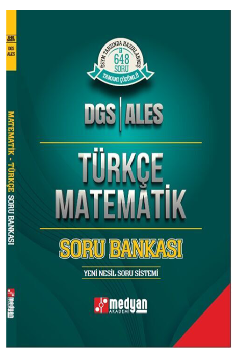 DGS ALES Türkçe Matematik Soru Bankası Medyan Yayınları