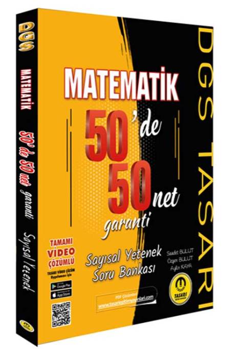 DGS Matematik 50'De 50 Garanti Soru Bankası Tasarı Yayınları
