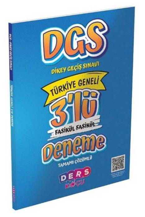 DGS Türkiye Geneli 3 Deneme Çözümlü Ders Koçu Yayınları