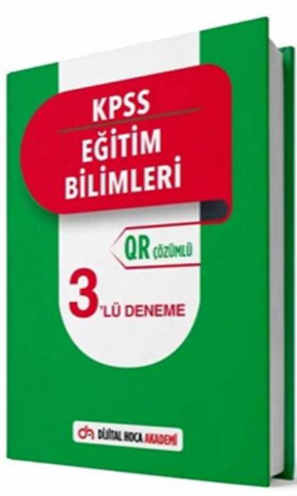 Dijital Hoca 2021 KPSS Eğitim Bilimleri 3 Deneme OR Çözümlü Dijital Hoca Akademi Yayınları