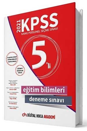 Dijital Hoca 2021 KPSS Eğitim Bilimleri 5 Deneme Çözümlü Dijital Hoca Akademi Yayınları
