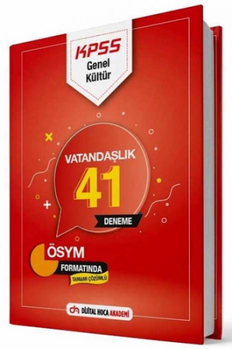 Dijital Hoca 2021 KPSS Vatandaşlık 41 Deneme Çözümlü Dijital Hoca Yayınları