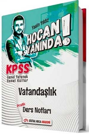 Dijital Hoca 2021 KPSS Vatandaşlık Hocan Yanında Pratik Ders Notları Dijital Hoca Akademi Yayınları