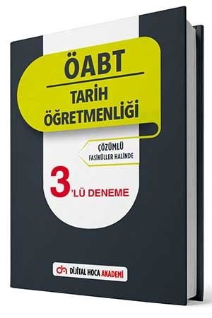 Dijital Hoca 2021 ÖABT Tarih Öğretmenliği 3 Deneme Çözümlü Dijital Hoca Akademi Yayınları