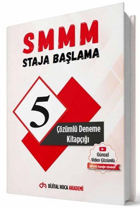 Dijital Hoca 2021 SMMM Staja Başlama 5 Deneme Çözümlü Dijital Hoca Akademi Yayınları