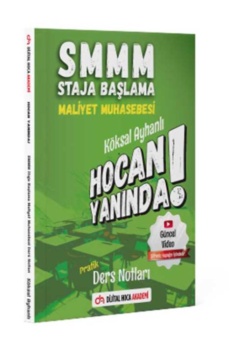 Dijital Hoca SMMM Staja Başlama Maliyet Muhasebesi Pratik Ders Notları Dijital Hoca Akademi Yayınları