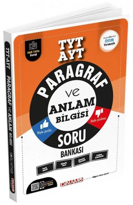 Dinamo YKS TYT AYT Paragraf ve Anlam Bilgisi Soru Bankası Dinamo Yayınları