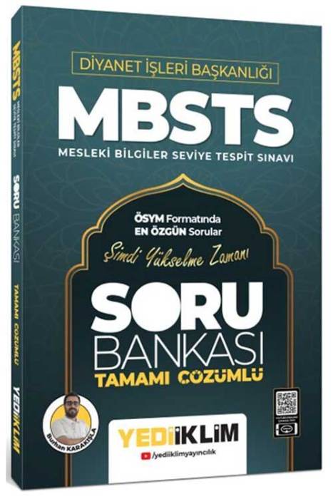 Diyanet İşleri Başkanlığı MBSTS Tamamı Çözümlü Soru Bankası Yediiklim Yayınları