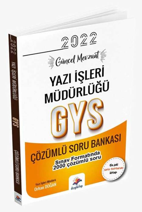 Dizgi Kitap 2022 GYS Yazı İşleri 2000 Çözümlü Soru Bankası Dizgi Kitap