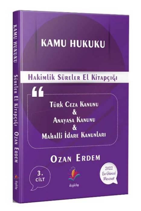 Dizgi Kitap Kamu Hukuku Süreler Kitabı - Ozan Erdem Dizgi Kitap Yayınları