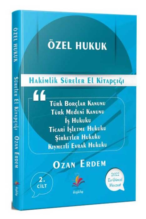 Dizgi Kitap Özel Hukuk Süreler Kitabı - Ozan Erdem Dizgi Kitap Yayınları