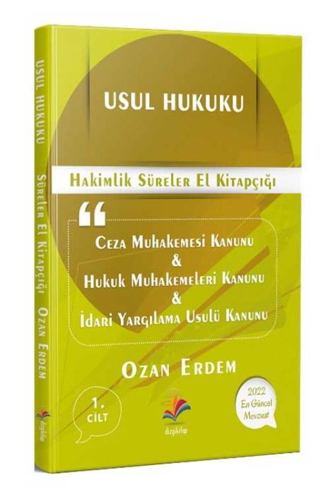 Dizgi Kitap Usul Hukuku Süreler Kitabı - Ozan Erdem Dizgi Kitap Yayınları