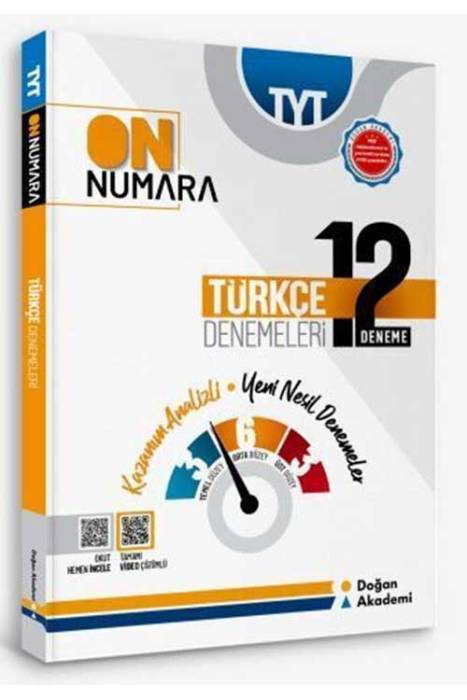 Doğan Akademi TYT Türkçe On Numara 12 li Branş Deneme Doğan Akademi Yayınları