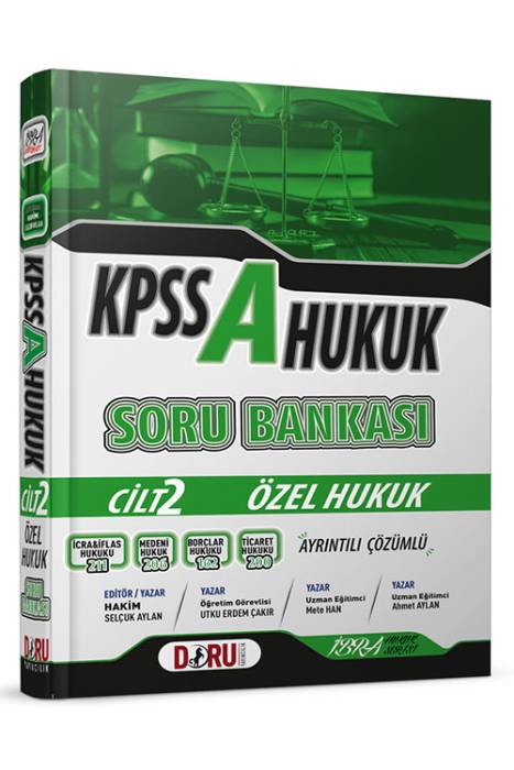 Doru KPSS A Grubu Özel Hukuk Cilt 2 Soru Bankası Doru Yayınları