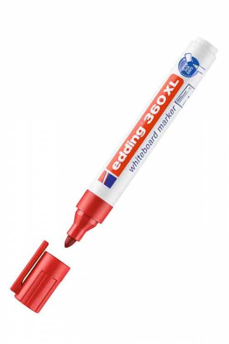 Edding 360 XL Doldurulabilir Beyaz Yazı Tahtası Kalemi Kırmızı
