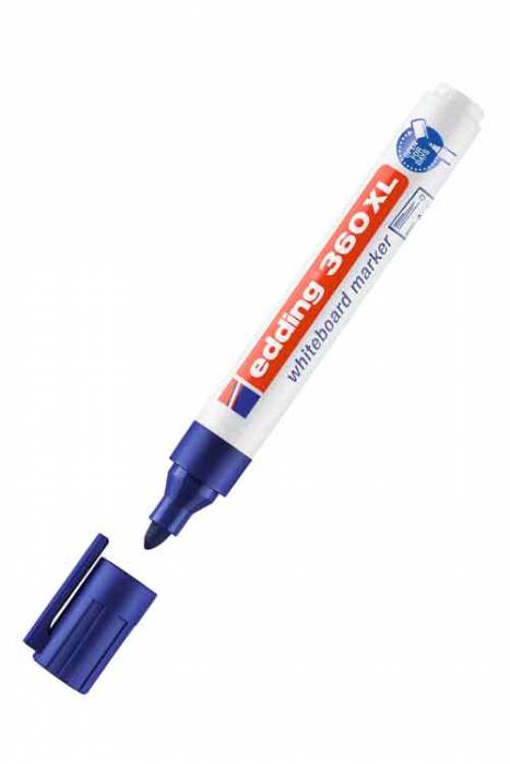 Edding 360 XL Doldurulabilir Beyaz Yazı Tahtası Kalemi Mavi