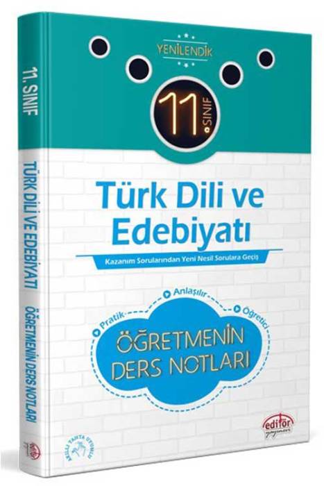Editör 11. Sınıf Türk Dili ve Edebiyatı Öğretmenin Ders Notları Editör Yayınları