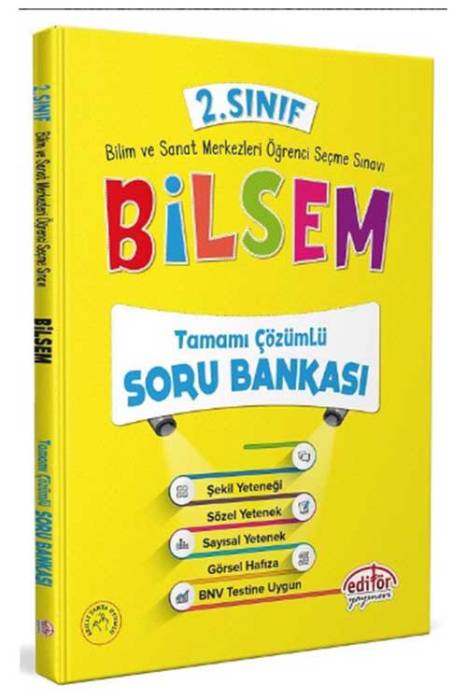 2. Sınıf BİLSEM Soru Bankası Editör Yayınları