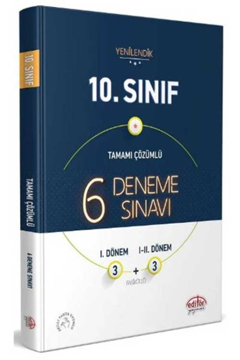 10. Sınıf 6 Deneme Sınavı Çözümlü Editör Yayınları