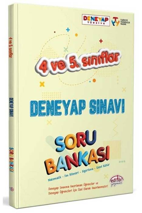 Editör 4. ve 5. Sınıf Tüm Dersler Deneyap Sınavı Soru Bankası Editör Yayınları