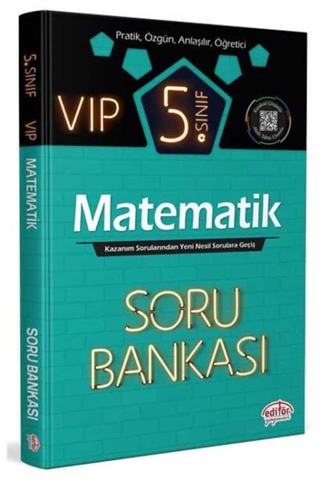 5. Sınıf VIP Matematik Soru Bankası Editör Yayınları