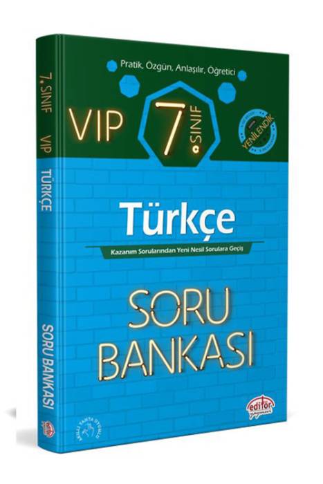 Editör 7. Sınıf VIP Türkçe Soru Bankası Editör Yayınları