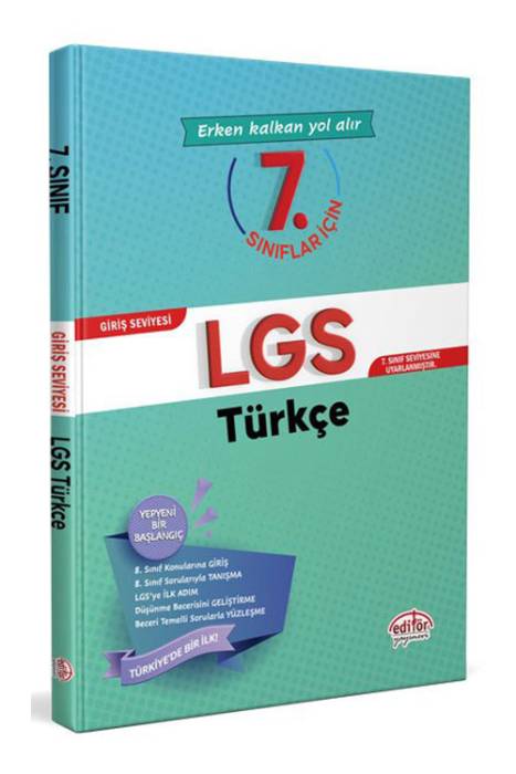 Editör 7. Sınıflar için LGS Türkçe Editör Yayınları