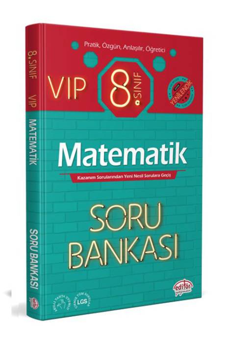 Editör 8. Sınıf VIP Matematik Soru Bankası Editör Yayınları