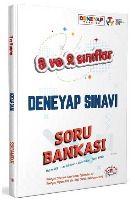 Editör 8. ve 9. Sınıf Tüm Dersler Deneyap Sınavı Soru Bankası Editör Yayınları