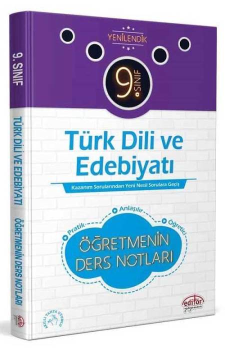 Editör 9. Sınıf Türk Dili Edebiyatı Öğretmenin Ders Notları Editör Yayınları